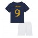 Frankrijk Olivier Giroud #9 Babykleding Thuisshirt Kinderen WK 2022 Korte Mouwen (+ korte broeken)